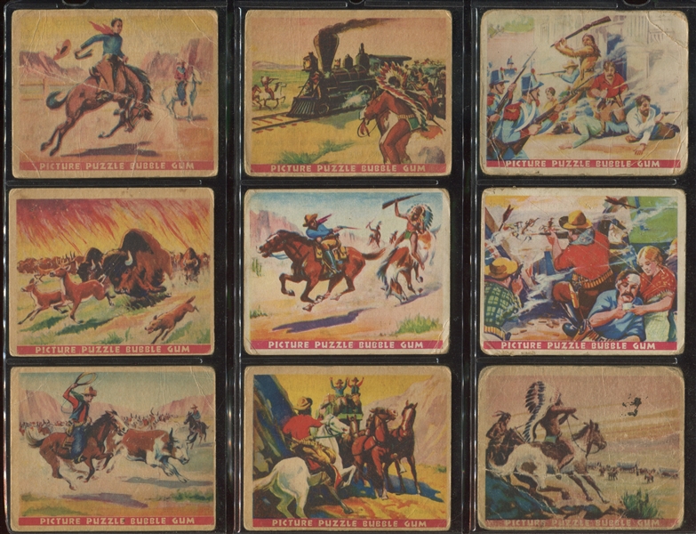 R172 Gum Inc Wild West Series Complete Set of (48) Cards