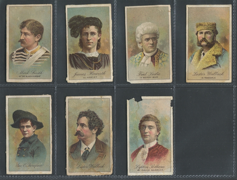N284 Buchner Gold Coin Actors Lot of (7) Cards