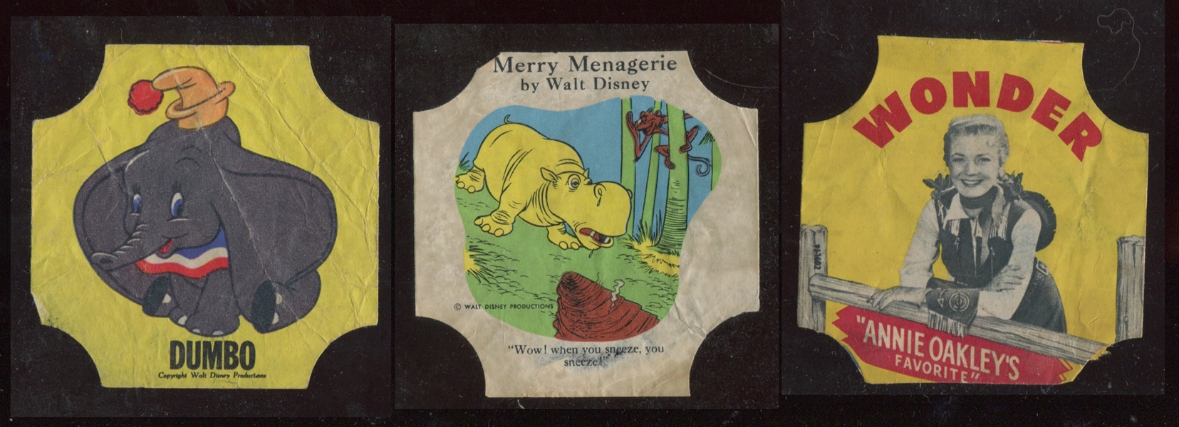 1940s-50s Bread Labels Including Disney (5 Different)