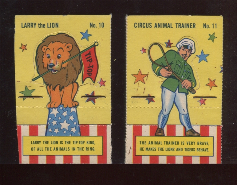 D94-X Tip Top Circus Lot of (2) Cards