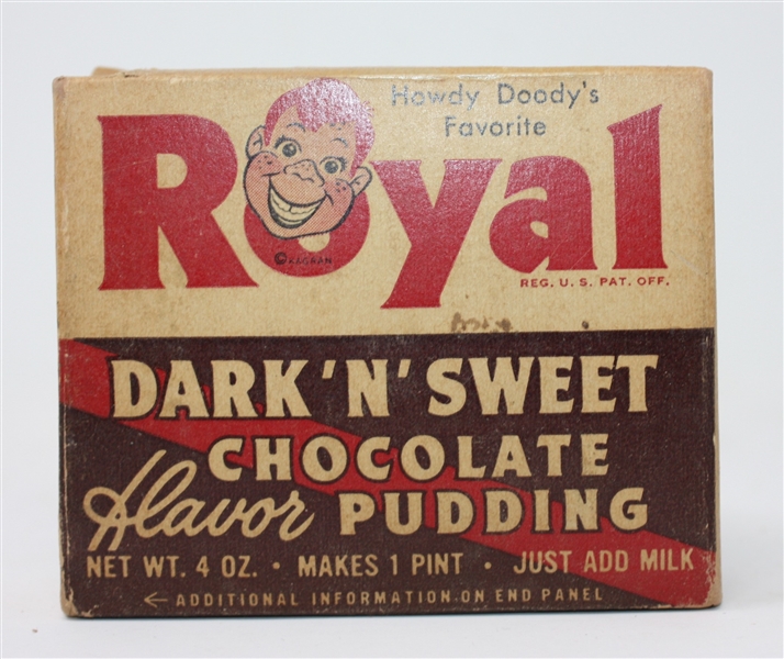 F219-7 Royal Jello Howdy Doody Full Unopened Royal Box with (2) Additional Royal Pudding Boxes