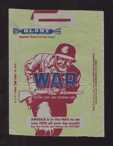 R164 Gum Inc War Gum Wrapper - Green Soldier