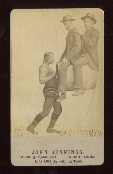 Interesting 1860's-1870's Strong Man CDV Photo