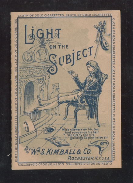 W.S. Kimball Light on the Subject Tobacco Booklet