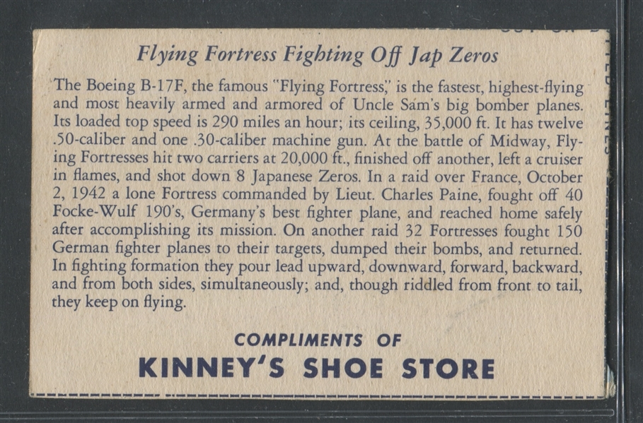 H612 Kinney Shoes World War II Scenes Lot of (13) Cards