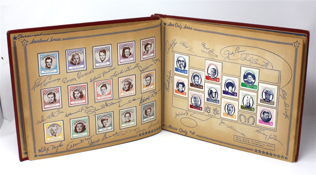 Phenomenal Screen Stars Stamp Album with all Stamps Intact