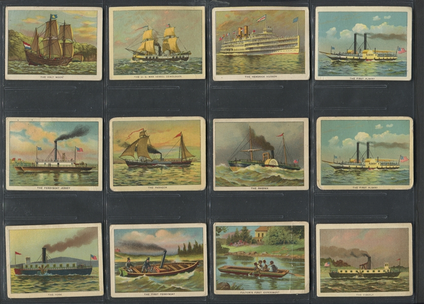 T72 Turkey Red Hudson-Fulton Lot of (23) Cards