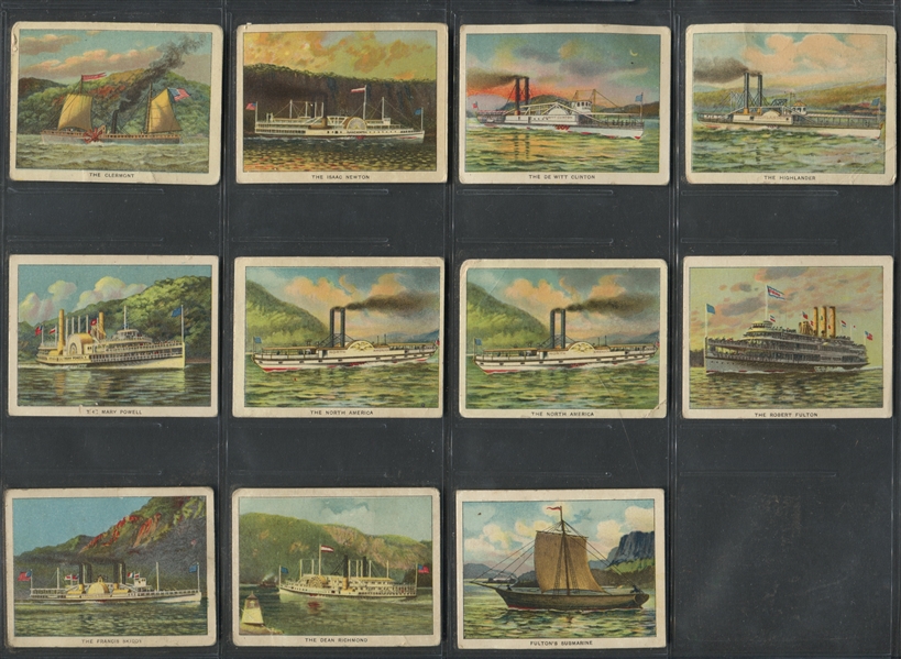 T72 Turkey Red Hudson-Fulton Lot of (23) Cards