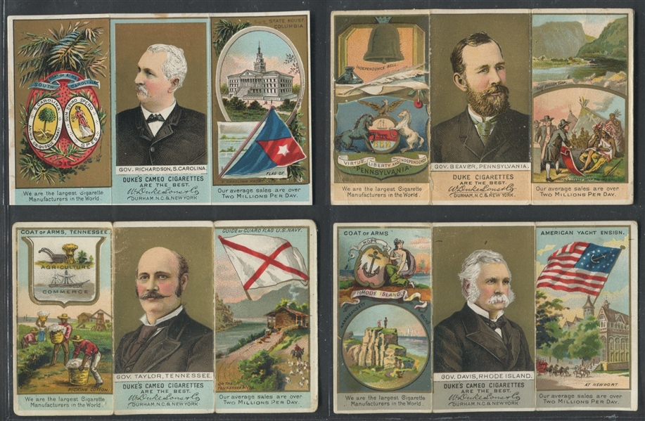 N133 Duke Cigarettes Governors Complete Set of (48) Cards