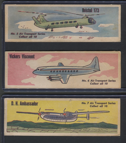 D7 Bond Bread Donut Airplane Cards Lot of (3) Cards