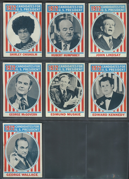 1972 Topps Presidents Complete Set of (43) Cards
