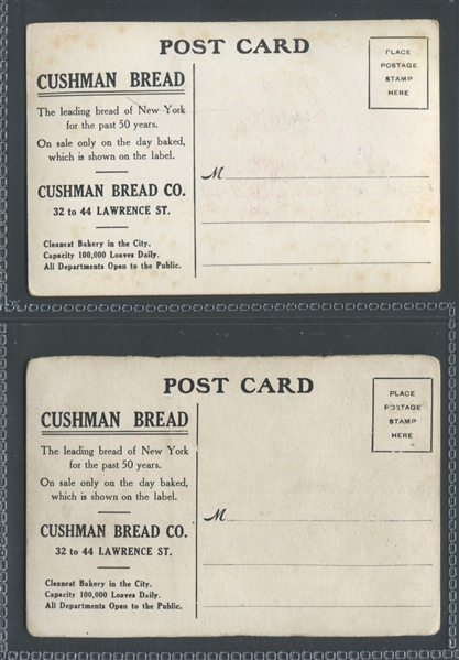 D22 Cushman's Bakery Cards of States Lot of (3) Cards