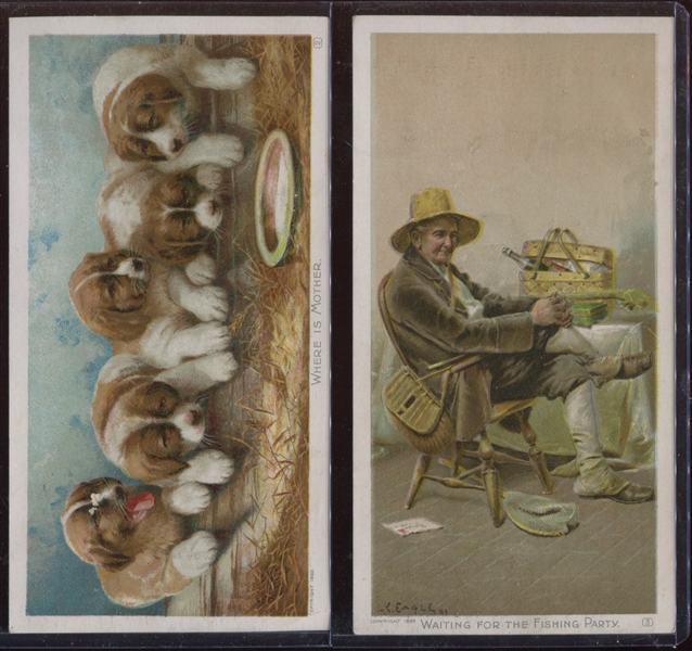 Newsboy Tobacco Complete Set of (6) Advertising Trade Cards