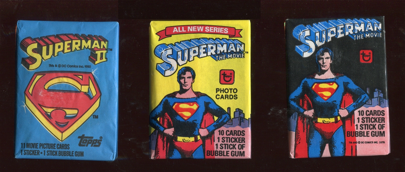 Lot of (3) Superman/Superman II Unopened Packages
