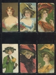 C243 Anonymous Canadian Pretty Women Lot of (6) Cards