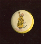 P24 Vintage High Admiral Cigarettes Yellow Kid Pinback #8 Baseball