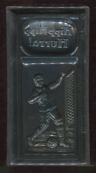 Interesting Turn of the Century Hip Hip Hurra! Soccer Chocolate Mold