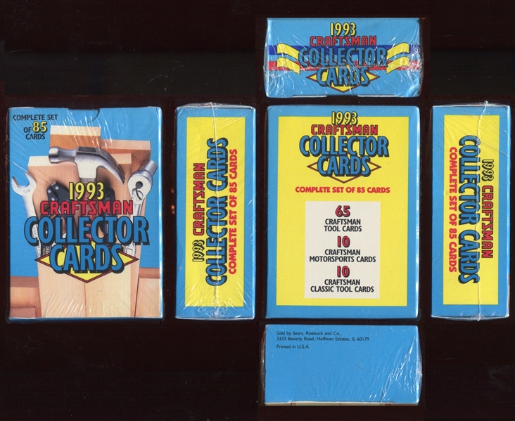 1993 Sears Roebuck Craftsman Tools Factory Set of (85) Cards