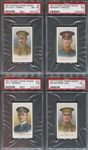 C67 Imperial Tobacco "Victorian Cross Heroes" Lot of (4) PSA7-8 Graded Cards