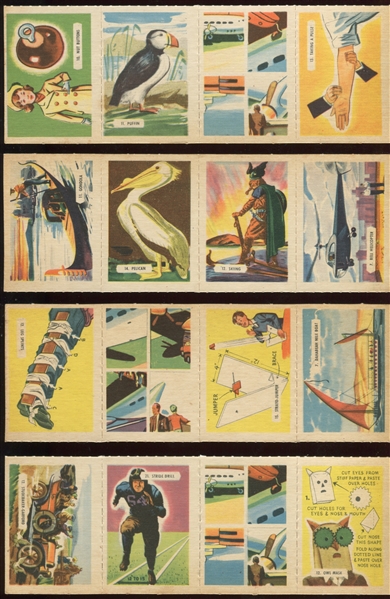 FC9-3 Kellogg's All-Wheat: General Interest: Series 3 Lot of (16) Four-Card Panels
