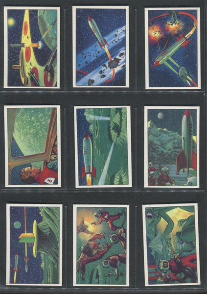 1951 Bowman Jets, Rockets, Spacemen Complete Reprint and Extension Set