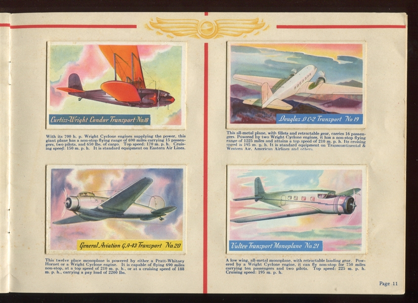 F277-1 Heinz Rice Flakes Famous Airplanes Complete Set of (25) In Original Album