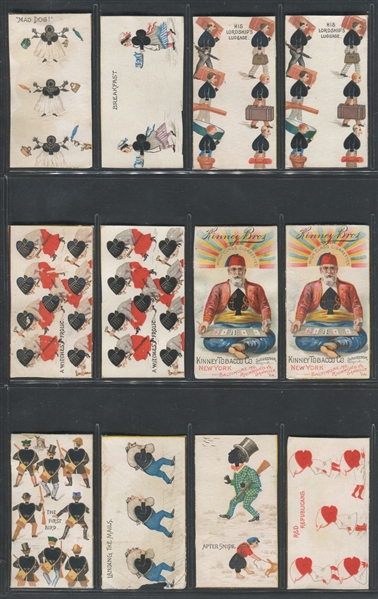 N219 Kinney Harlequin Banner Cutouts Lot of (12) Cards