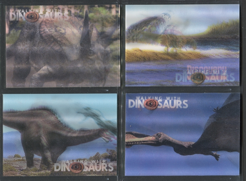 1990's Dinosaur Card Lot of (13) Cards From Three Sets