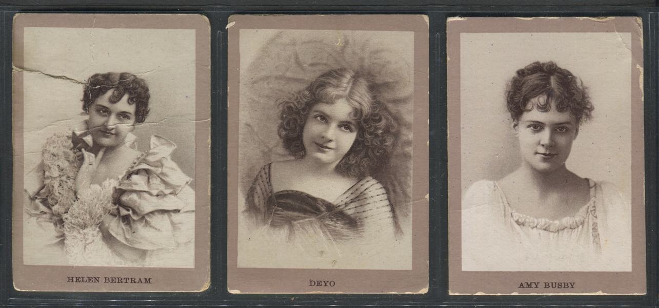 N541 U.S. Tobacco Company Actresses Lot of (3) Cards