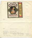 Dukes Cameo Cigarette Packaging from notebook