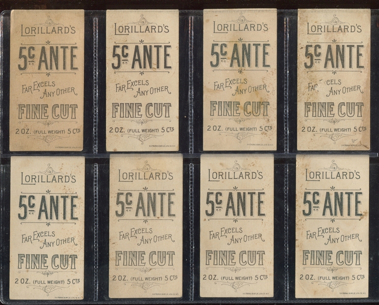N259 Lorillard Types of the Stage Five Cent Ante Matched Complete Set of (25) Cards