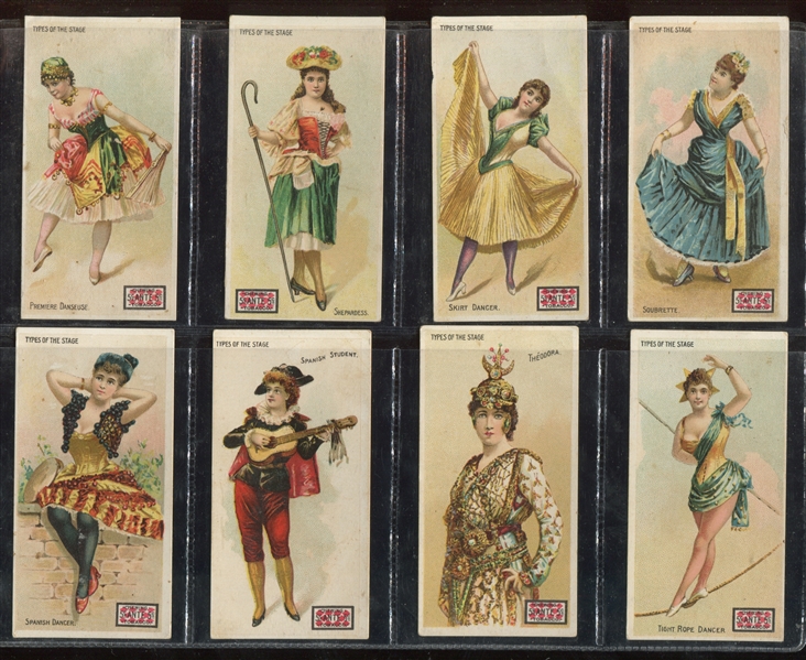 N259 Lorillard Types of the Stage Five Cent Ante Matched Complete Set of (25) Cards