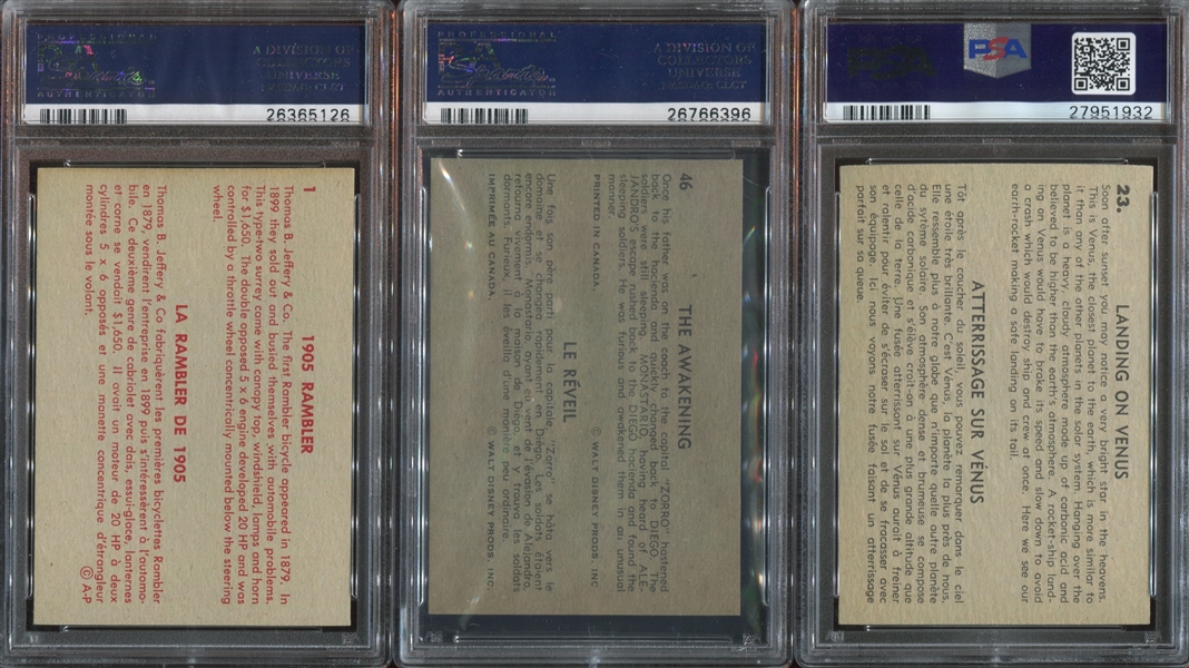 Mixed Lot of (5) Parkhurst Cards Graded PSA7 or Higher