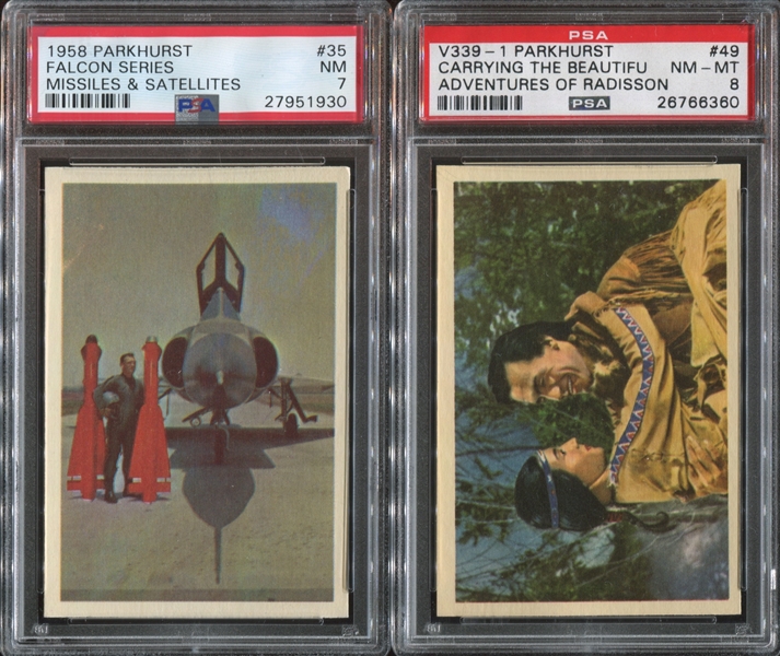 Mixed Lot of (5) Parkhurst Cards Graded PSA7 or Higher