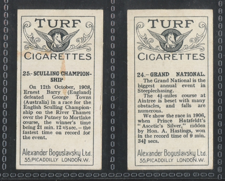1924 Turf Cigarettes Sports Records Lot of (22) Cards