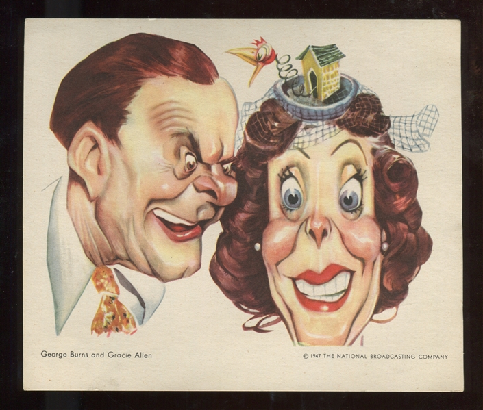 1947 NBC Parade of Stars Folio of (56) Radio Star Caricature Cards