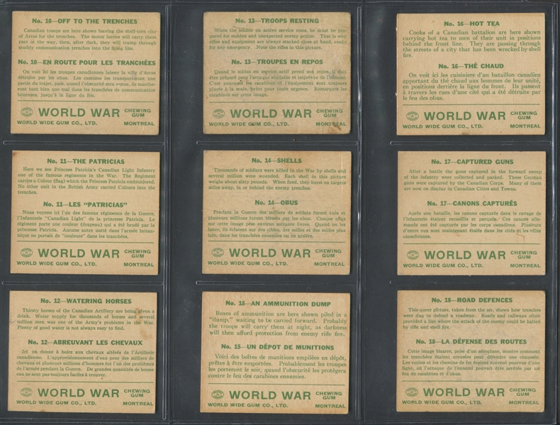 V360 World Wide Gum World War Gum Complete Set of (48) Cards