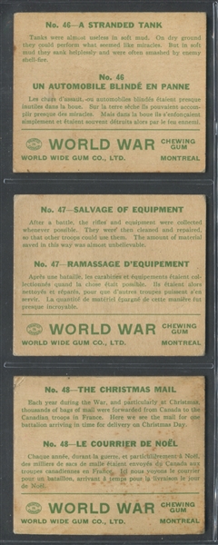 V360 World Wide Gum World War Gum Complete Set of (48) Cards