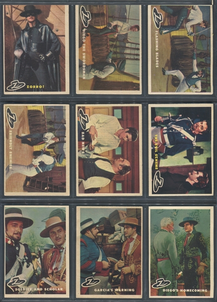 1958 Topps Zorro Complete Set of (88) Cards