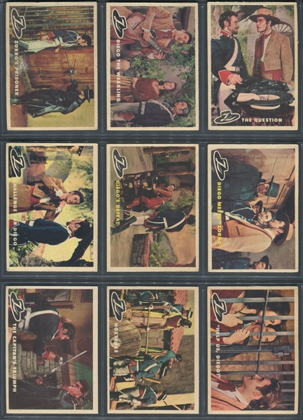 1958 Topps Zorro Complete Set of (88) Cards