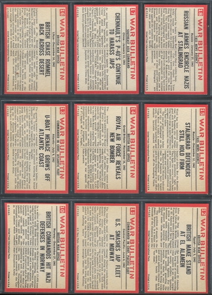 1965 Philadelphia Gum War Bulletin Complete Set of (88) Cards
