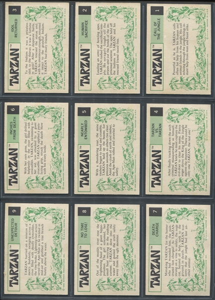 1966 Philadelphia Gum Tarzan Complete Set of (66) Cards