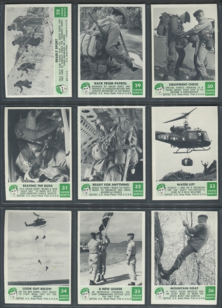 1966 Philadelphia Gum Green Berets Complete Set of (66) Cards