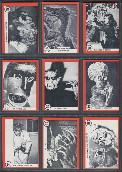 1963 Rosan Famous Monsters Series of (64) Cards