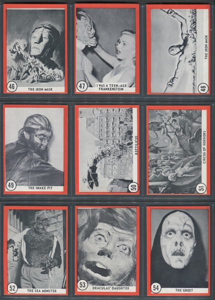 1963 Rosan Famous Monsters Series of (64) Cards