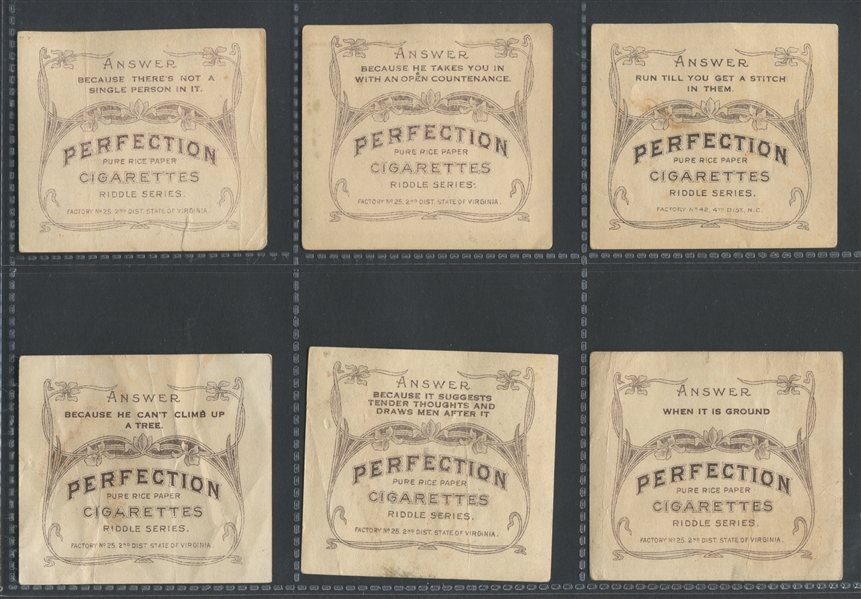 T97 Perfection Cigarettes Riddles Complete Set of (40) Unique Images