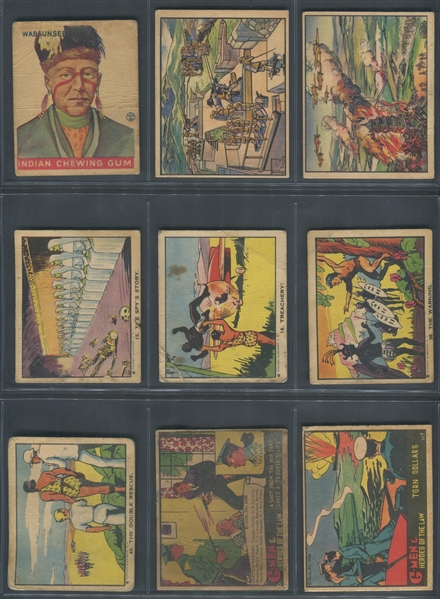 1930's / 1940's Mixed R Card Lot of (27) Better Cards