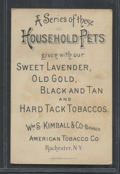 N194 Kimball Tobacco Household Pets Complete Set of (25) Cards