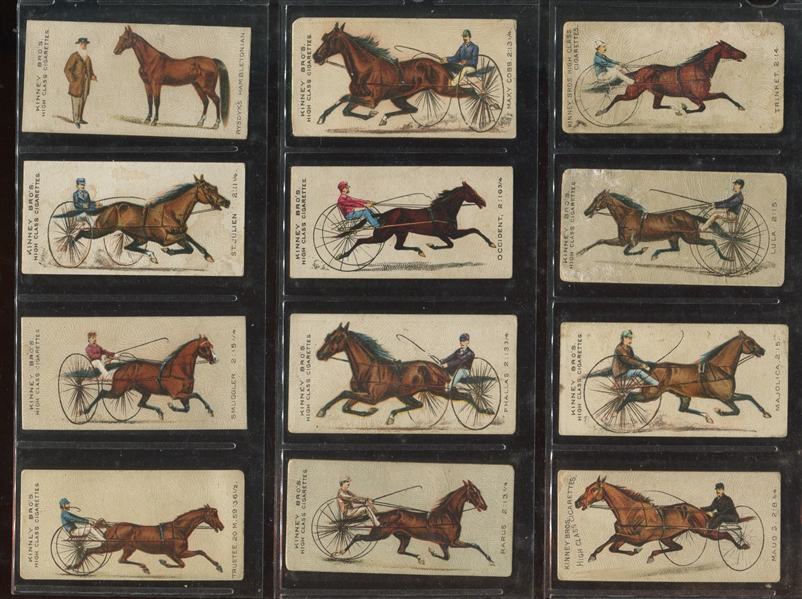 N231 Kinney Tobacco Great American Trotters Complete Set of (25) Cards