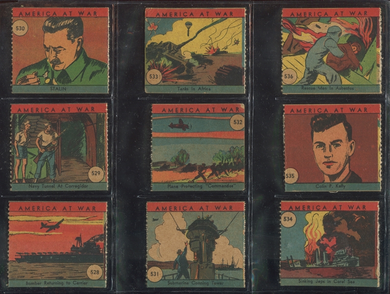 R12 W.S. Corp American At War Complete Set of (48) Cards
